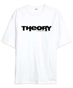 Theory Dead Man Beyaz Oversize Unisex Tişört