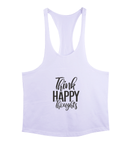 Think Happy Thoughts v9 Erkek Tank Top Atlet