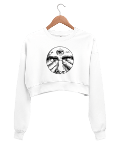 third eye Kadın Crop Sweatshirt