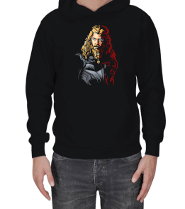 Thor Erkek Kapüşonlu Hoodie Sweatshirt