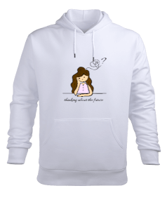 Thoughtful Girl Erkek Kapüşonlu Hoodie Sweatshirt