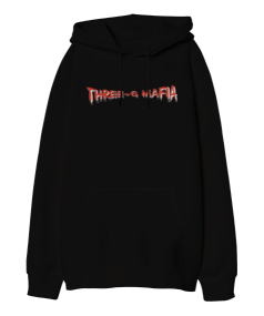 Three 6 Mafia Mystic Stylez Font Oversize Unisex Kapüşonlu Sweatshirt