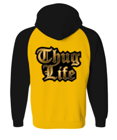 THUG LİFE Orjinal Reglan Hoodie Unisex Sweatshirt