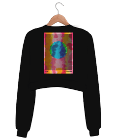 Tie Dye Kadın Crop Sweatshirt