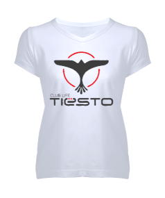 Tiesto Kadın V Yaka Tişört