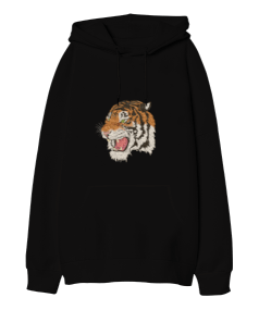 tiger oversize unisex kapüşonlu sweatshirt Oversize Unisex Kapüşonlu Sweatshirt