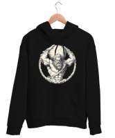 Titan Atlas Siyah Unisex Kapşonlu Sweatshirt - Thumbnail