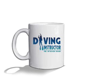 TNH CUP - Dalış Eğitmeni Diving Instructor Beyaz Kupa Bardak