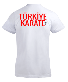 TOKYO 2020 KARATE TSHIRT Erkek Kısa Kol V Yaka Tişört