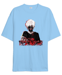 Tokyo Ghoul Anime Tasarım Baskılı Oversize Unisex Tişört