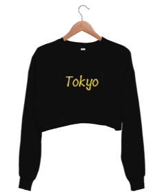 Tokyo kadın Kadın Crop Sweatshirt