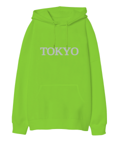 tokyo Oversize Unisex Kapüşonlu Sweatshirt