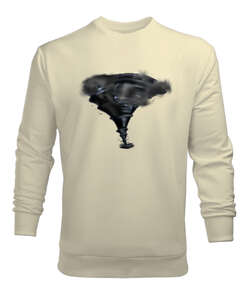 Tornado Krem Erkek Sweatshirt