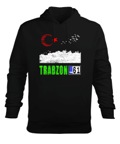 trabzon şehir,Türkiye,Türkiye bayrağı. Erkek Kapüşonlu Hoodie Sweatshirt