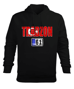 Trabzon şehir,Türkiye,Türkiye bayrağı. Erkek Kapüşonlu Hoodie Sweatshirt