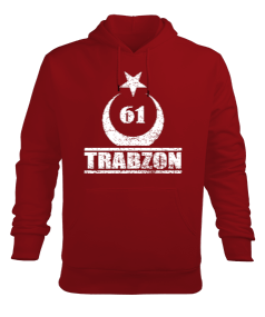 Trabzon şehir,Türkiye,Türkiye bayrağı. Erkek Kapüşonlu Hoodie Sweatshirt