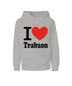 Trabzon seviyorum baskılı erkek Çocuk Unisex Hoodie Kapüşonlu