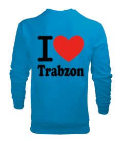 Trabzon seviyorum ve halay baskılı erkek Erkek Sweatshirt