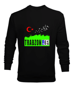 Trabzon,Trabzon şehir,Türkiye,Türkiye bayrağı. Erkek Sweatshirt