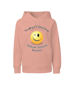 Trakya baskılı kız Çocuk Unisex Hoodie Kapüşonlu