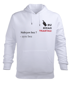 trakya lı Erkek Kapüşonlu Hoodie Sweatshirt