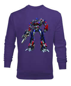 Transformers the game optimus prime Erkek Sweatshirt