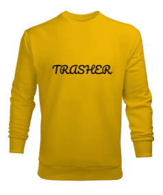 Trasher baskılı Erkek Sweatshirt