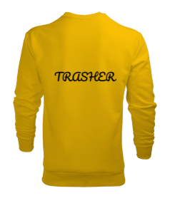 Trasher baskılı Erkek Sweatshirt