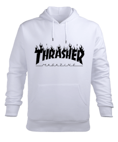 Trasher Magazine - Black Erkek Sweatshirt Erkek Kapüşonlu Hoodie Sweatshirt