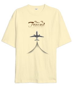 Travel Time Oversize Unisex Tişört