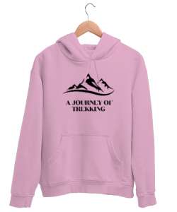 Trekking Penbe -2 Pembe Unisex Kapşonlu Sweatshirt