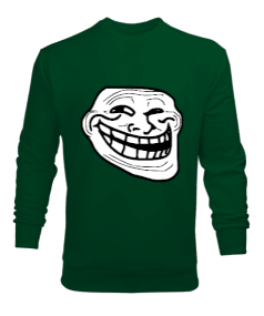 Troll baskılı erkek Erkek Sweatshirt