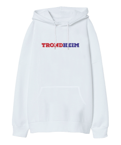 Trondheim Oversize Unisex Kapüşonlu Sweatshirt