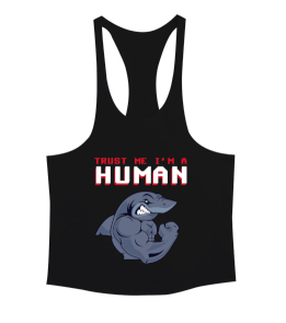 Trust Me I am a Human Erkek Tank Top Atlet