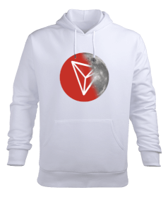 TRX to the Moon v1H Beyaz Erkek Kapüşonlu Hoodie Sweatshirt