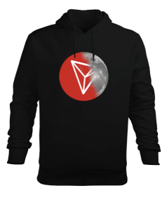 TRX to the Moon v1H Black Erkek Kapüşonlu Hoodie Sweatshirt