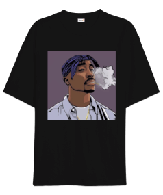 Tupac Cartoon Oversize Unisex Tişört