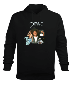 Tupac Erkek Kapüşonlu Hoodie Sweatshirt