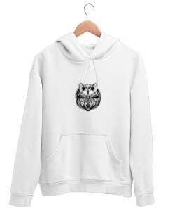 Turan Logolu Her Yaş Grubu üst giyim SWEATSHİRT Beyaz Unisex Kapşonlu Sweatshirt