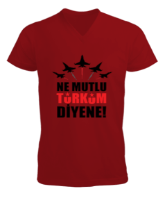 türk Erkek Kısa Kol V Yaka Tişört