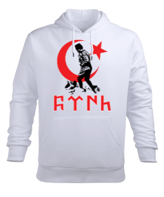 türk milleti Erkek Kapüşonlu Hoodie Sweatshirt