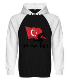 Türk Orjinal Reglan Hoodie Unisex Sweatshirt