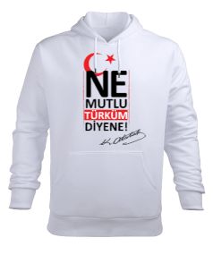 türk sweat Erkek Kapüşonlu Hoodie Sweatshirt