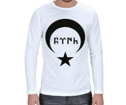 Türk yazılı t shirt Erkek Uzun Kol