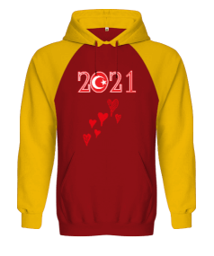 Türkiye 2021 Orjinal Reglan Hoodie Unisex Sweatshirt