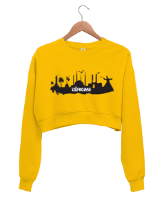 Türkiye kadın crop sweatshirt Kadın Crop Sweatshirt