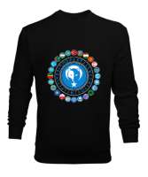 Türkiye,Turan,Göktürk,Azerbaycan,Kazakistan,Türkmenistan,Tacikistan,Özbekistan,Kyrgyzstan. Siyah Erkek Sweatshirt - Thumbnail