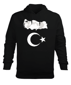 Türkiye,Türkiye bayrağı,Türkiye Haritası. Erkek Kapüşonlu Hoodie Sweatshirt