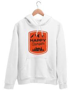 TURUNCU KAMP SWEATSHİRT Beyaz Unisex Kapşonlu Sweatshirt