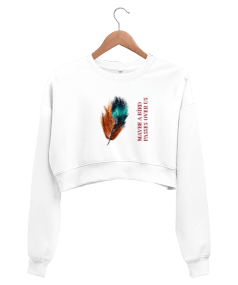 TÜY SWEAT Kadın Crop Sweatshirt